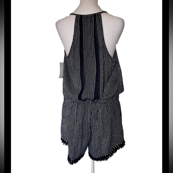 Ripcurl Striped 100% Cotton Short Romper Elastic Waist Pull On XL - Picture 3 of 8